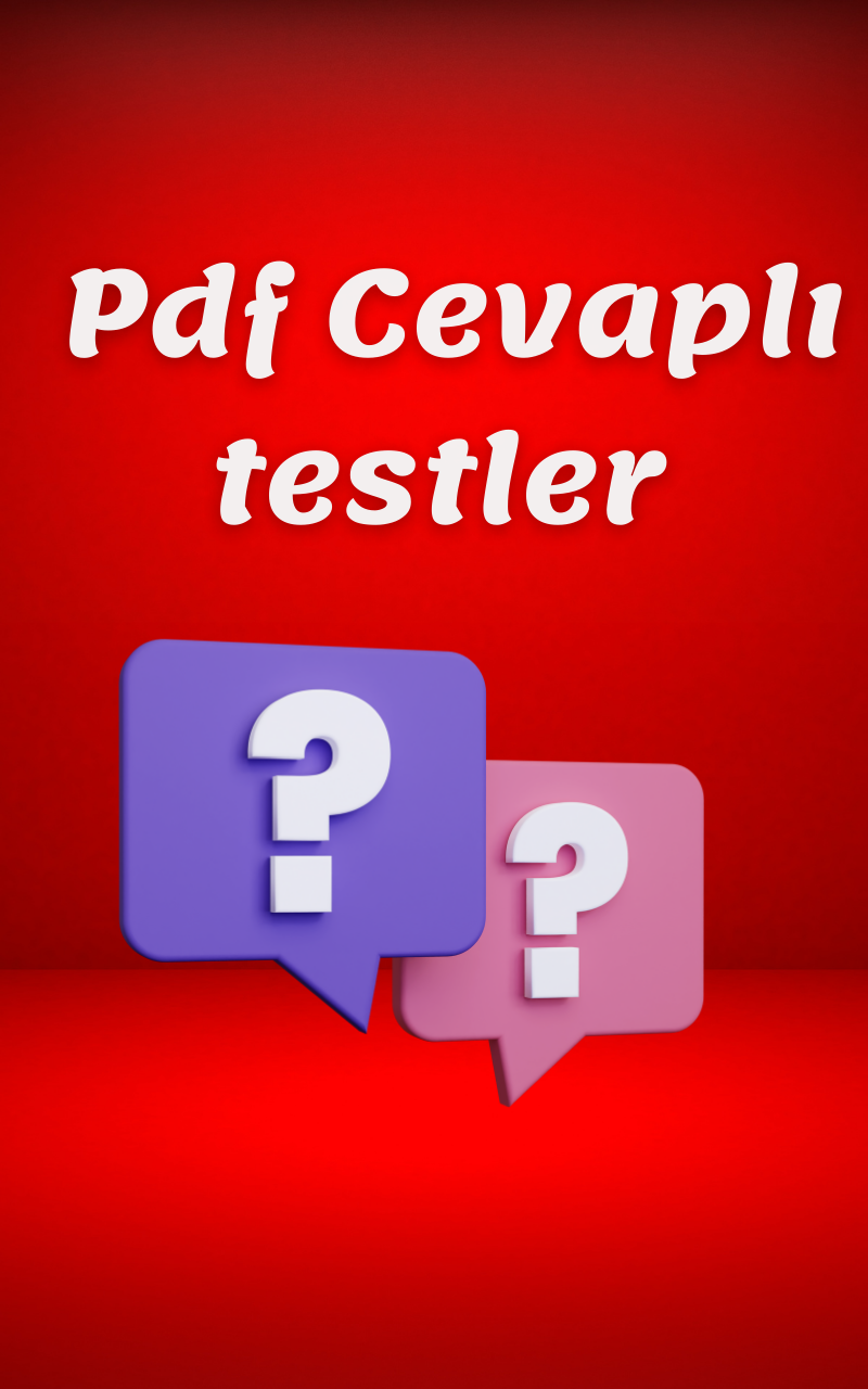 PDF CEVAPLI TESTLER